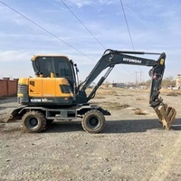 Mini-excavatrice agricole d'occasion HYUNDAI 60W, 6 tonnes, 95% neuve, d'origine Corée du Sud, avec certifications EPA et CE, modèle Pro 60W