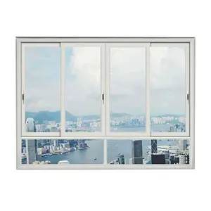 Hergestellt in Guangdong einfaches Design Aluminium Schiebefenster