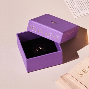 Custom Logo Red Private Label Scented Candle Packaging Luxury <b>Ring</b> Jewellery <b>Box</b> - Product Image 1
