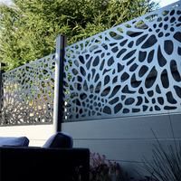 Valla de Aluminio Moderna con Listones para Privacidad, Ideal para Jardín, Patio o Proyectos de Portones