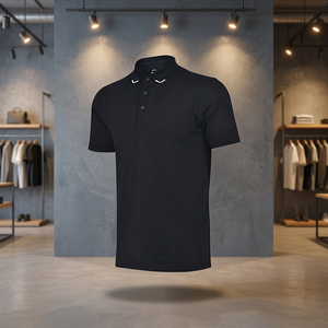 Golf classique de haute qualité Polyester Spandex tricoté pour hommes pour chemise Simple Business Design Logo impression méthode d'impression numérique - Product Image 3