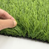 Gazon artificiel intérieur en plastique écologique non remplissable pour terrain de football, installation facile, qualité professionnelle