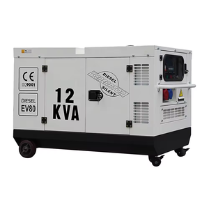 Générateur silencieux 12 kVA 220 V/380 V CA triphasé/bi-tension insonorisé 12 kW pour usage industriel - Product Image 2