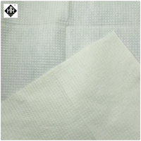 Tissu non tissé HENGRUI HRF120F 120g jaune, isolation thermique 80% Méta/20% Para Aramide, largeur 155cm, petite grille, ignifuge