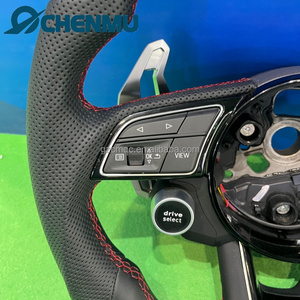 Volante Deportivo de Cuero para Auto, de Fábrica, para Audi S7 A4 A5 A6 A7 <span class=keywords><strong>Q2</strong></span> Q3 Q5 A3 S3 S8 R8 Q5 Q3 <span class=keywords><strong>Q2</strong></span> Q7 Q8 con Botón de Encendido - Product Image 3