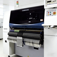 Machine de Placement de Composants SMT à Haute Vitesse Samsung SM411, 42000 CPH, Double Portique, pour Bande LED