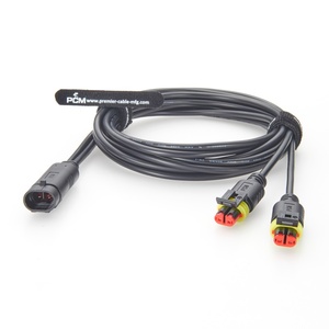 كابل تايكو AMP سوبرسيل 282104 إلى 282080 بموصل Y ثنائي السن لشاحنات ومركبات RVs وإضاءة LED للعمل ومصابيح الضباب والإضاءة المساعدة - Product Image 4