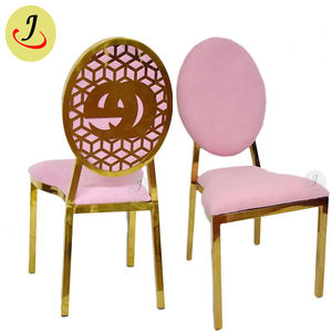 Modern Gold <b>Velvet</b> Stainless Steel <b>Dining</b> Outdoor Wedding Event Hotel <b>Chair</b> - Product Image 1