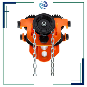 1T Chariot de levage électrique haute résistance Bords lisses Anti-desserrage Écrous de verrouillage latéraux Matériau en acier Source d'alimentation manuelle manuelle - Product Image 2