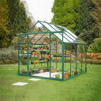 Kit de serre de jardin écologique cadre métallique facile à assembler cour aménagement paysager pression naturelle cour serre maison