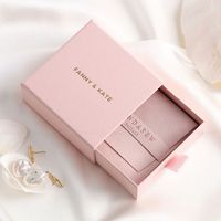 Boîte à bijoux en carton rigide écologique avec logo et taille personnalisés, emballage avec tiroir coulissant, boîte cadeau avec manchon coulissant