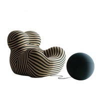 Sillón Gaetano Pesce Italia Modern up 5, Diseño Cómodo de Oso, Madera de Alta Calidad, Tapicería de Terciopelo, para Salón, Comedor, Villas