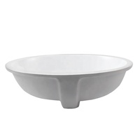 Lavabos de salle de bain ovales en céramique 1714, à poser sur comptoir, faciles à nettoyer, design industriel, blanc, capacité 12L, OEM, garantie 5 ans, usage commercial