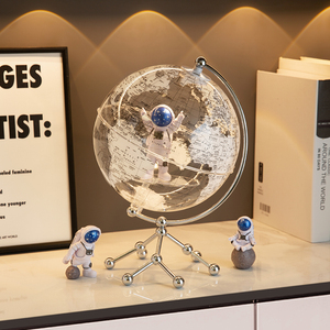 LED Astronaut <b>Globe</b> <b>Light</b> <b>Up</b> Home Decor Ornament Transparent Sphere Gift for Kids Boys Girls Birthday - Product Image 1
