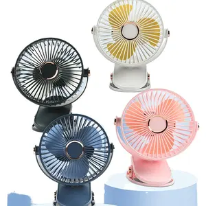 High Speed Clip Fan Durable Office Clip Desktop Ambient Light Plastic Fan For Car And Office
