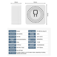 SUMMAO Smart Home Automation 10A Mini Smart Wifi Breaker DIY Switch Support 2 Way Control Tuya Smart Wifi Switch Module