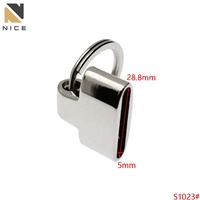 Porte-clés de voiture en cuir de haute qualité en alliage de Zinc porte-clés matériel sangle connecteur logo Laser personnalisé porte-clés crochets support pour bricolage