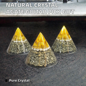 Pirámide de pirita natural, piedra decorativa, artesanía, Feng Shui, decoración del hogar, regalo - Product Image 2