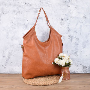 מותג יוקרה מעצב רטרו סגנון נשים, תיק נשים פו עור רוכסן רקמה קישוט קישוט מים צבע קיץ תיק יד תיק - Product Image 1