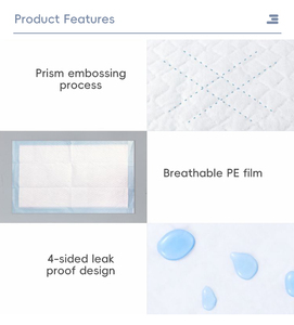Protège-lits absorbants 3 plis 60x90cm, ultra absorbants, en tissu non tissé, pour incontinence, usage médical, SPA, ou usage domestique. - Product Image 6