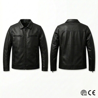 Veste d'hiver en cuir PU vegan de qualité supérieure pour homme, coupe ajustée, style motard, imperméable, respirante, mode britannique, marque privée, conforme à la norme REACH