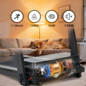 <span class=keywords><strong>Tapis</strong></span> <span class=keywords><strong>Roulant</strong></span> Elettrico Multifunzione per Esercizi Cardio con Velocità 1-14km/h, Motore Silenzioso da 1.25hp - Disponibile dal Magazzino Francese - Product Image 5