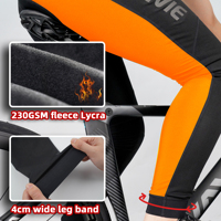 Darevie – Cuissard de cyclisme thermique coupe-vent en polaire pour homme – Idéal pour l'hiver