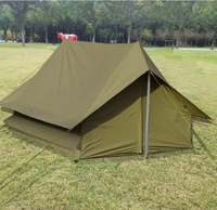 Offre Spéciale 4 saisons étanche Double couches 3-4 personnes Camping en plein air pique-nique cabane tente maison en forme de famille tente