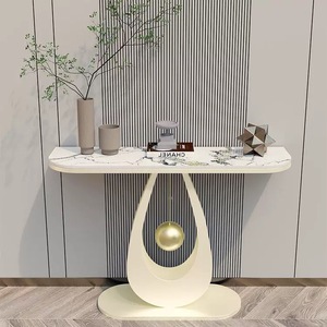 Mesa <span class=keywords><strong>Consola</strong></span> de Estilo Italiano Moderno y Minimalista, de Piedra, de Lujo, para la Entrada, Mesa de Pared para <span class=keywords><strong>Sala</strong></span> de Estar - Product Image 6
