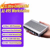 128G, 8533 RAM 4TB FAEX2 AMD Ryzen AI Max 495 Mini AI Workstation Mini PC Gaming Desktop.