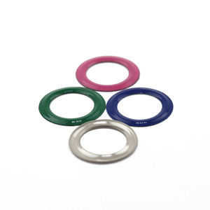 Yuvarlak kenar Metal kuşgözü siyah fırında boya pirinç kuşgözü Grommet giysi ve ayakkabı için - Product Image 5