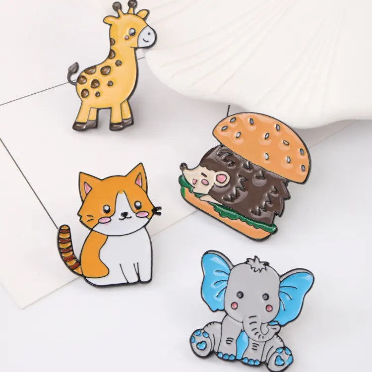 Hot sale customized pin factory metal plating animal fantasy design soft enamel pin