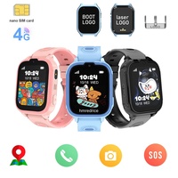 Meilleure montre connectée pour enfants 4G LTE Appels vidéo TFT Étanche IP67 Bouton SOS 7 jeux amusants Contrôle parental WiFi Positionnement LBS
