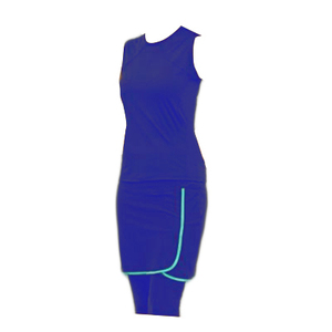 <span class=keywords><strong>Robe</strong></span> de bain <span class=keywords><strong>longue</strong></span> <span class=keywords><strong>anti</strong></span>-<span class=keywords><strong>UV</strong></span> avec short intégré et jupe de bain modeste, faible MOQ - Product Image 2