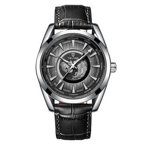 Reloj Mecánico para Hombre Black Knight con Movimiento NH35, Logotipo Personalizado, Bisel de Cerámica, Cristal de Zafiro, Resistente al Agua 100M - Product Image 3
