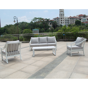 Giardino <span class=keywords><strong>esterno</strong></span> Hotel mobili ristorante metallo alluminio modulare divano Set Lounge - Product Image 6