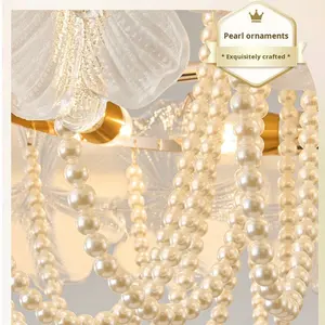 Witte Italiaanse moderne kristallen kroonluchter hanglamp met afstandsbediening, verstelbare hoogte, geschikt voor woonkamer, eetkamer, luxe. - Product Image 4