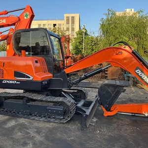 Excavatrice hydraulique sur chenilles d'occasion Doosan DX60-9C de 6 tonnes, fabriquée en Corée, de haute qualité, pour usage agricole et domestique, avec godet de 0,21 m³ - Product Image 3