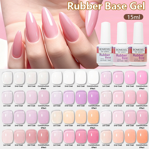 Esmalte de Uñas en Gel UV para Arte de Uñas, de Larga Duración, Base Acuosa, Semipermanente, UV LED, Base Nude, Material de Resina, Individual - Product Image 2