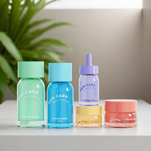 Ensemble d'emballages de luxe pour soins de la peau, flacon compte-gouttes pour sérum d'huile essentielle, flacons et pots cosmétiques en verre avec couvercles - Product Image 5