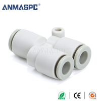 KQ2U Régulateur de silencieux de soupape d'air en plastique pneumatique de 8mm Application industrielle Raccords de filetage de condition pour tube de tuyau