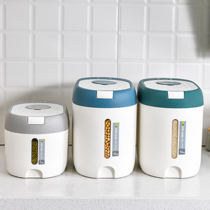 2024 Tốt Nhất Bán 5Kg 10Kg Nhà Bếp Hạt Nhựa Thực Phẩm Lưu Trữ Và Container Kín Gạo Lưu Trữ Xô Hộp & Thùng - Product Image 6