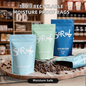 Sachet Doypack Personnalisé Recyclable Refermable de Qualité Alimentaire avec Fermeture Éclair pour Grains de Café, Bonbons, Snacks, Aliments pour Animaux, Anti-Humidité - Product Image 2
