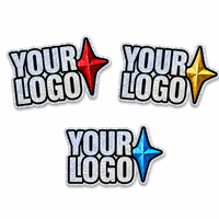 Autocollants holographiques en cristal avec logo personnalisé, imperméables, autocollants personnalisés de qualité supérieure, découpés à la forme, pour casque