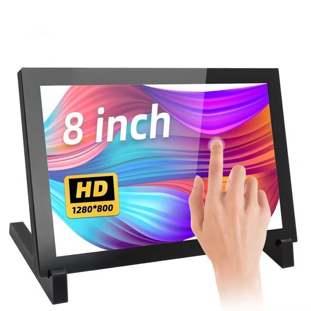 8'' Inch IPS LCD Capacitive Touch Screen Display 1280*800 LCD Module with Hd-mi/USB Interface for Raspberry Pi