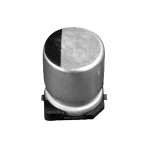 ตัวแทนจำหน่ายอย่างเป็นทางการ ตัวเก็บประจุแบบติดบนพื้นผิว CAP ALUM 470UF 20% 16V SMD 16JEV470M10X10.5 470 ยูเอฟ - Product Image 1