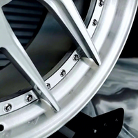 Nouvelles jantes forgées sur mesure à deux pièces brossées à profil profond 5x112 5x114.3 5x120 compatibles Audi Mercedes en alliage d'aluminium sur mesure pour la course