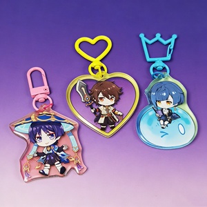 Cosplay JZ pour <span class=keywords><strong>Genshin</strong></span> Impact Anime, figurine en plastique imprimée UV, pendentif personnalisé Kazuha, <span class=keywords><strong>porte</strong></span>-clés en acrylique mignon - Product Image 2