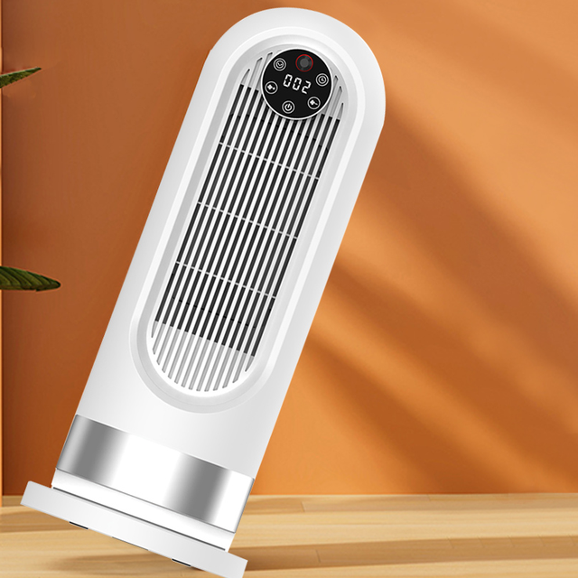 Household PTC Ceramic Electric Heater Fan with Timer and Remote Control