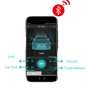 El motor del sistema de seguridad de la alarma del coche del Anti-Secuestro del control de Bluetooth cortó las alarmas del coche de la entrada sin llave con La APLICACIÓN del teléfono elegante - Product Image 2